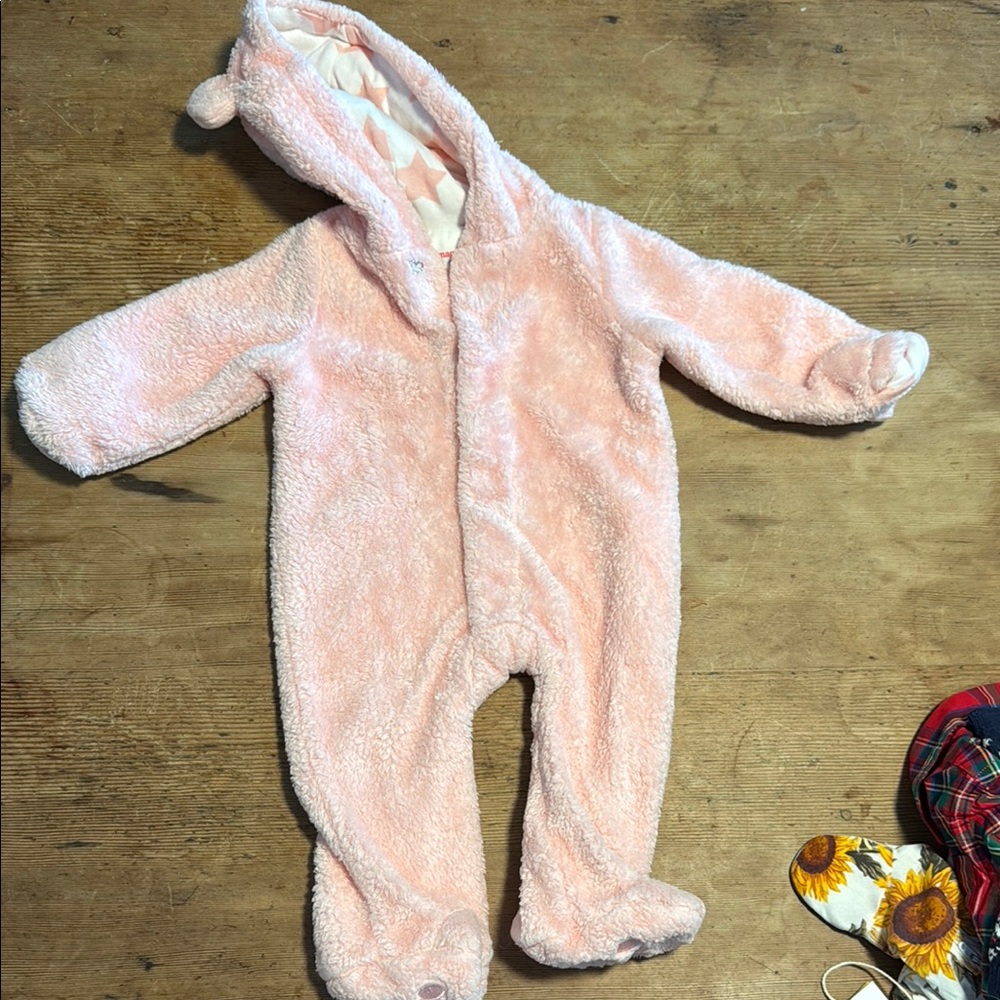 Magnetic Me Pink Footie One Piece with Enclosed Feet
